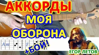 Моя оборона Аккорды ♪ Егор Летов Гражданская Оборона ♫ Разбор песни на гитаре 🎸 Бой Текст