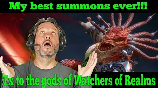 Never been so lucky! The best summons ever!  Watcher of Realms!