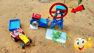 diy tractor chaff cutter machine science project || @miniproject @KeepVilla