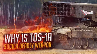 💀Terrifying TOS-1A Thermobaric Artillery Strike Recorded In Ukraine🔥