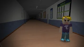 Playing Night at the School in Blockman Go Horror Game