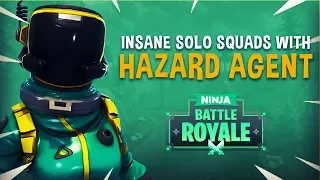 Insane Solo Squads With Hazard Agent Skin! - Fortnite Battle Royale Gameplay - Ninja