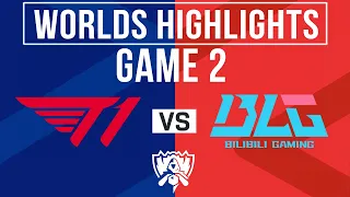T1 vs BLG Highlights Game 2 | 2023 Worlds Swiss Round 4 | T1 vs Bilibili Gaming