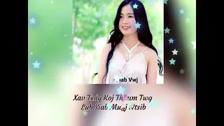 David Yang "Nyob ib Leeg Xav Txog" Ft. Huab Vwj & Bob Vue (Remix by Dj Peter) Lyrics by Jenny Xiong.