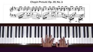 Chopin Prelude Op. 28, No. 6 in B minor Piano Tutorial