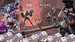 PURCHASING ALL NEW CHARACTERS AND BUNDLE IN BGMI X ARCANE | JINX, VI, CAITLYN, JAYCE | PUBG MOBILE