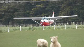 Fielding Aerodrome | Cessna 182R Skylane (ZK-OFC) landing RWY28