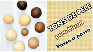 TONS DE PELE PARA BISCUIT- PASSO A PASSO