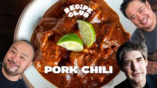 Dave Arnold's PORK CHILI - A Seriously Indulgent Game Day Recipe  | Recipe Club