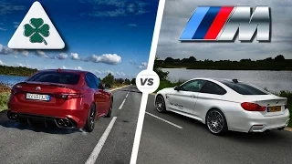 Alfa Romeo Giulia Quadrifoglio vs BMW M4 Competition HEAD 2 HEAD