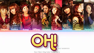 Girls’ Generation (소녀시대) Oh! Color Coded Lyrics (Han/Rom/Eng)