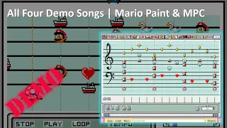 All 4 Mario Paint Demo Songs | Super Mario Paint Remix [Default Soundfont]