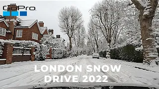 London 4K Snow Drive | Morning Drive through Maida Vale, St John’s Wood, and Primrose Hill Dec 2022