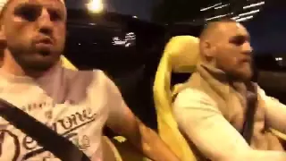 Conor Mcgregor drives fast as fuck