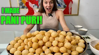 HOMEMADE PANI PURI!! | GOLGAPPA RECIPE!