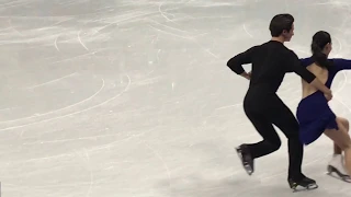 Pyeongchang ice dance practice - Virtue Moir chocktaw 2