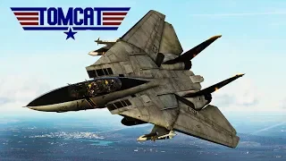 DCS: Iranian F-14 Tomcat Vs American F-14 Tomcat BVR combat with the Aim-54 Phoenix