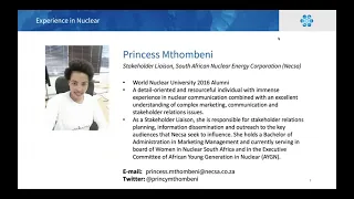 Communicating the Roles of Nuclear Energy in Clean Energy Systems: Young Professionals and Africa