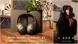 Bose Quiet Comfort 45 Headphones Unboxing 🎧🎶