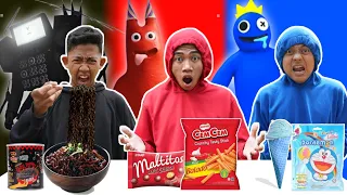 PILIH KARAKTER MONSTER SESUAI MAKANAN 1 WARNA! SAPUTRA JADI TITAN TV MAN😱 | Mikael TubeHD