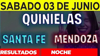 Resultados Quinielas Nocturna de Santa Fe y Mendoza, Sábado 3 de Junio