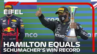 Lewis Hamilton Matches Michael Schumacher's Incredible Win Record | 2020 Eifel Grand Prix