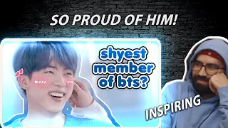 So proud of him! - jin, the shyest member of bts | Reaction