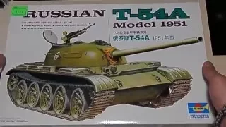 обзор Т-54А от Trumpeter в масштабе 1/35