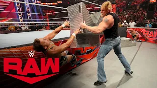 Brock Lesnar repels an ambush by Theory and Alpha Academy: Raw, July 11, 2022