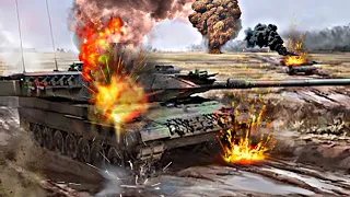 Russian tanks ambush and destroy 6 of 18 Ukrainian Leopard 2A6 tanks  | Here's what happened !