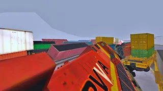 10 TRAIN HUGE CRASH DUE TO HEAVY FOG AT CENTRAL IN TRAIN AND RAIL YARD SIMULATOR