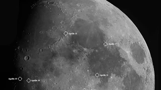 The Apollo Landing Sites through my Telescope ( and NO, you can't see the landers )
