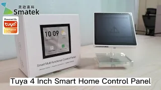 SMATEK 4" Android In-Wall Smart Home Automation Dashboard Tablet Touch Control Panel TUYA Zigbee Hub