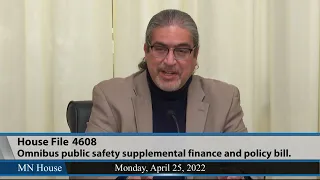 House Ways and Means Committee hears omnibus public safety bill  4/25/22