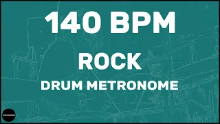 Rock | Drum Metronome Loop | 140 BPM