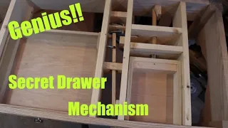 Secret (hidden) drawer mechanism!! So Cool!!!!
