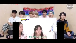 Bts reaction to kep1er funny moments