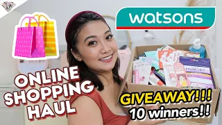 WATSONS HAUL: ONLINE EDITION | SKINCARE & MAKEUP NA MURA! | GIVEAWAY | 10 WINNERS | MAE LAYUG