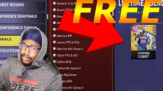 NBA 2K22 MYTEAM HOW TO GET FREE INVINCIBLE STEPHEN CURRY!