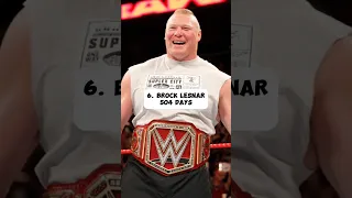 Top 10 longest reigning WWE Champions of all time #wwe #romanreigns #brocklesnar