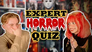 EXPERT HORROR MOVIE QUIZ! | Trivia Challenge by my Girlfriend!