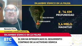 Mayor frecuencia e intensidad, claves del enjambre sísmico en La Palma