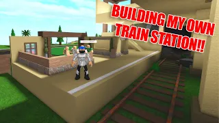 BUILDING MY VERY OWN TRAIN STATION ON ROBLOX!!