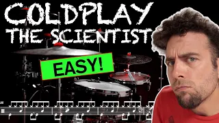 Coldplay - The Scientist - Drum cover - (with scrolling drum sheet)