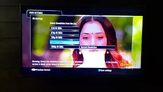 Tata sky HD resolution setup for Video | Resolution settings in Tata Sky Dish TV