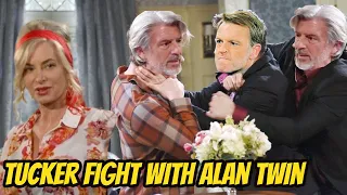 The Young And The Restless Spoilers Tucker fights with the twin brothers Alan - rescuing Ashley