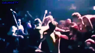 Kurt Cobain stage dive and fight with a bouncer