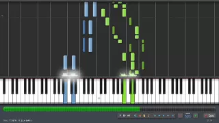 Pachelbel: Canon in D - Piano Tutorial (50% Speed) Synthesia + Sheet Music & MIDI