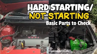 Basic Check HARD STARTING/NOT STARTING Cars | Mga dapat icheck kapag hindi nagsstart o hard starting