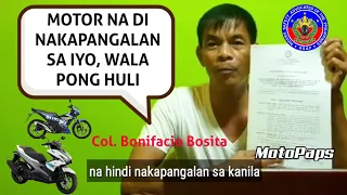 MOTOR NA DI NAKAPANGALAN SA IYO WALANG HULI